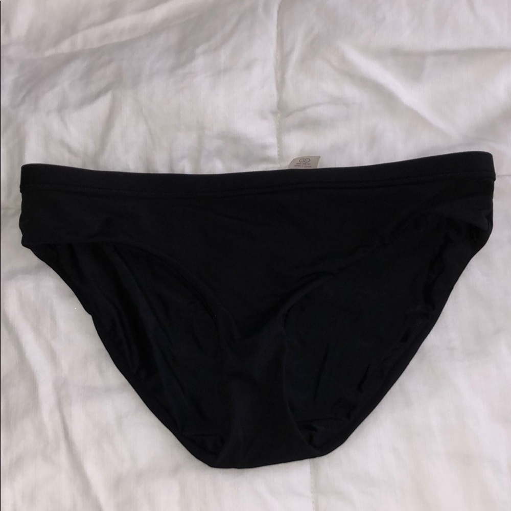 Black bathing suit bottoms